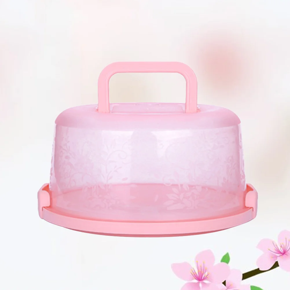 

Portable Plastic Cake Box Refrigerator Food Crisper Organizer for Vegetables Fruits (Random Color)