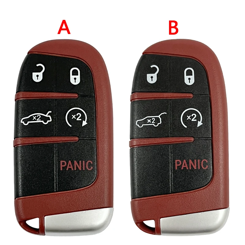 

CS087006 Car Smart Key Case Shell For Dodge Challenger Charger SRT Dart Durango For Jeep For Chrysler 300 Replace Remote Cover