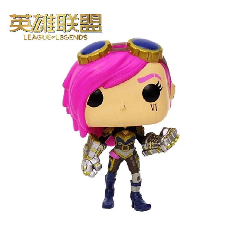 

Game League of Legends The Piltover Enforcer Anime Action Figure Q Version Game Figurine Collection Model Gift Toys For Chid