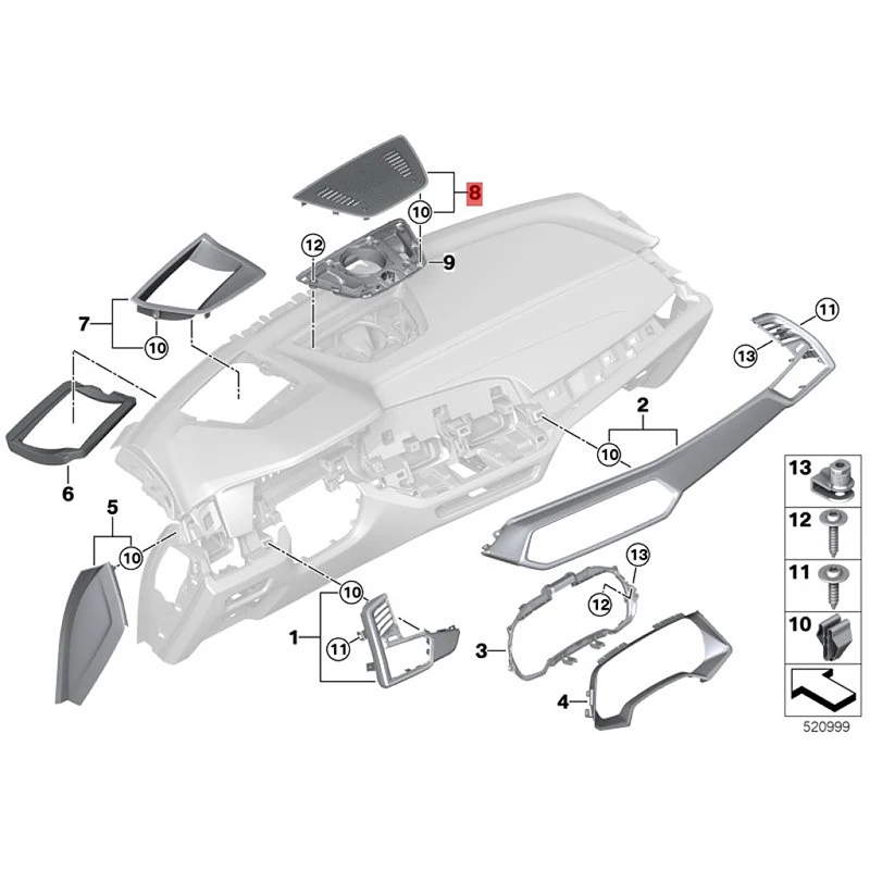 

X5 30lib mw2022-2023 g18 крышка, центральный динамик, пылезащитная крышка, герметичная крышка