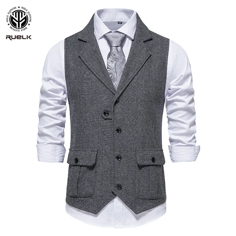 

New Arrival Dress Vests Men Slim Fit Mens Suit Vest Male Waistcoat Gilet Homme Sleeveless Formal Men Business Casural Suit Veat