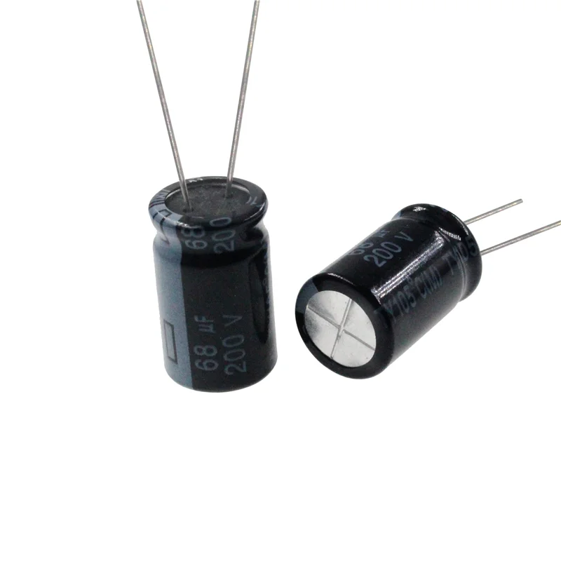 

10pcs 68uF 200V 68MFD 200Volt Aluminum Electrolytic Capacitor 13*20mm Radial 68mf200v 68uf200v 200v68mf 200v68uf