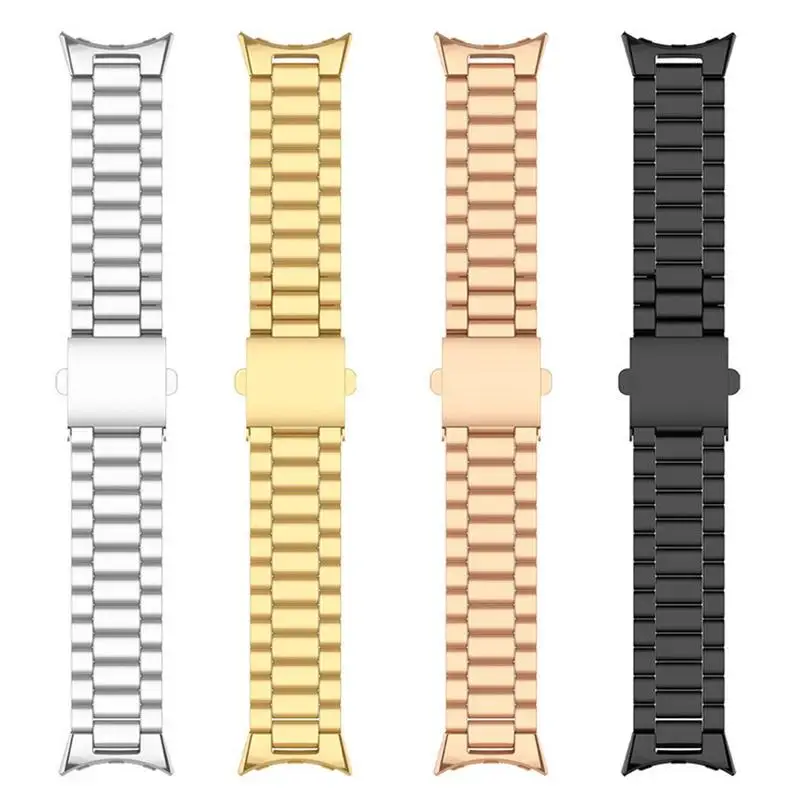 

Metal Links Strap For Watch Buckle Strap Band No Gaps Classic Buckle For Pixel Watch Steel Replacement Bracelet