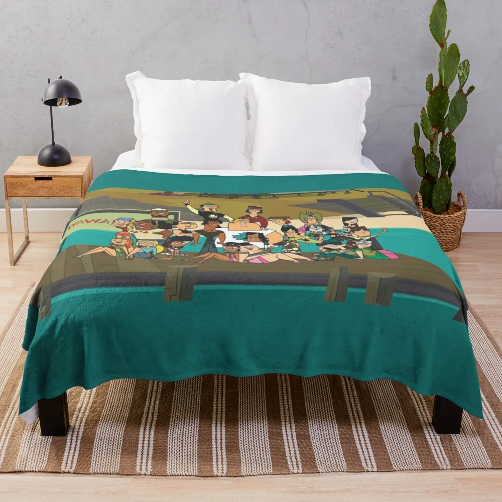 

Welcome back to Total Drama Island Throw Blanket soft blanket fluffy shaggy warm bed fashionable Kid's blanket