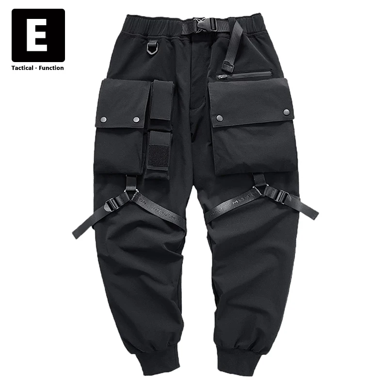 Function Techwear Pants Streetwear Joggers Men Harajuku Oversized Pants Military Tactical Trousers Black Cargo Pants Male