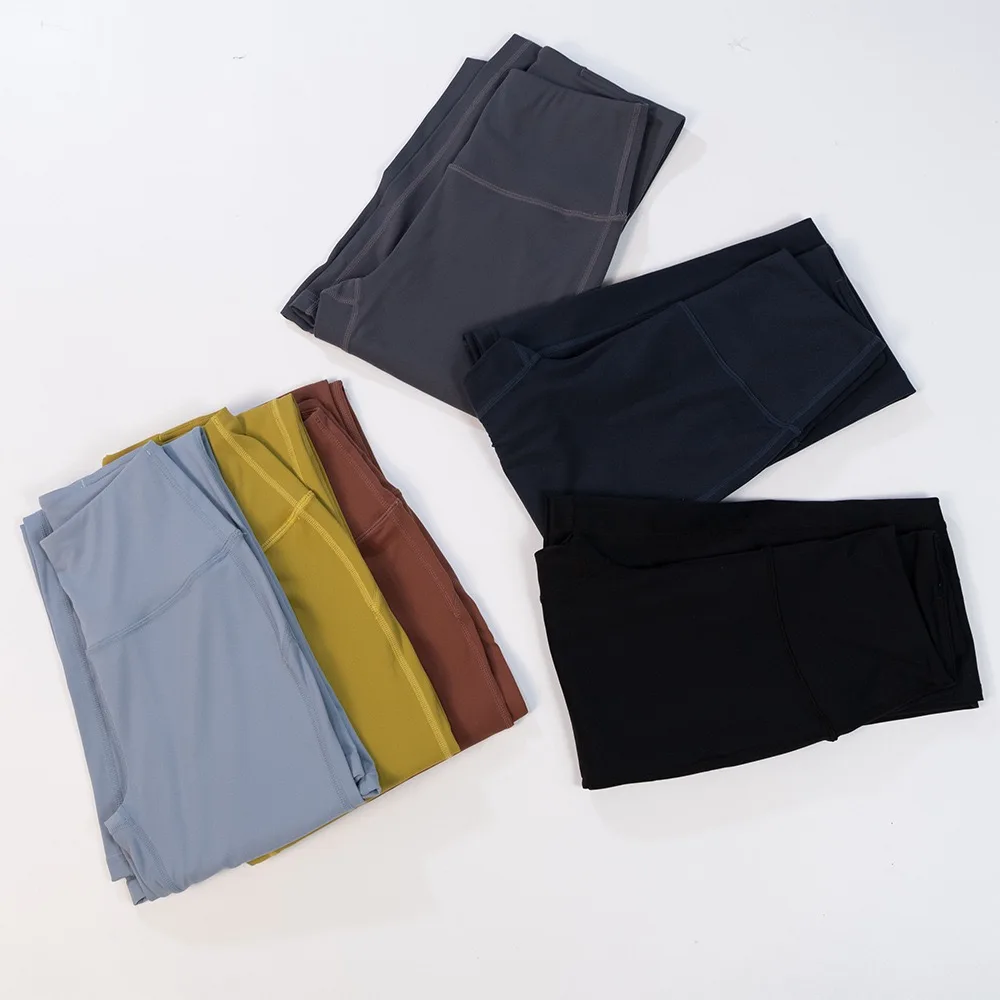 Lulu-Women's summer flared pants with tight fit, tight fit, high waist, slimming exercise, yoga, and floor mops