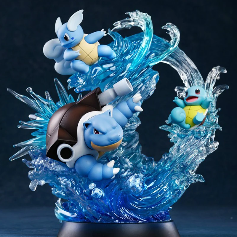 

Anime Pokemon Mfc Evolution Group Mewtwo Charizard Gengar Eevee Blastoise Venusaur Luminous Model Room Ornaments Gift Kids Toys