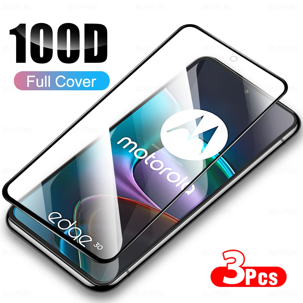 

3 шт. закаленное стекло для Motorola Edge 30 20 Pro Lite 5G черные края Защита экрана для Edge20 Edge30Pro передняя крышка стекло HD