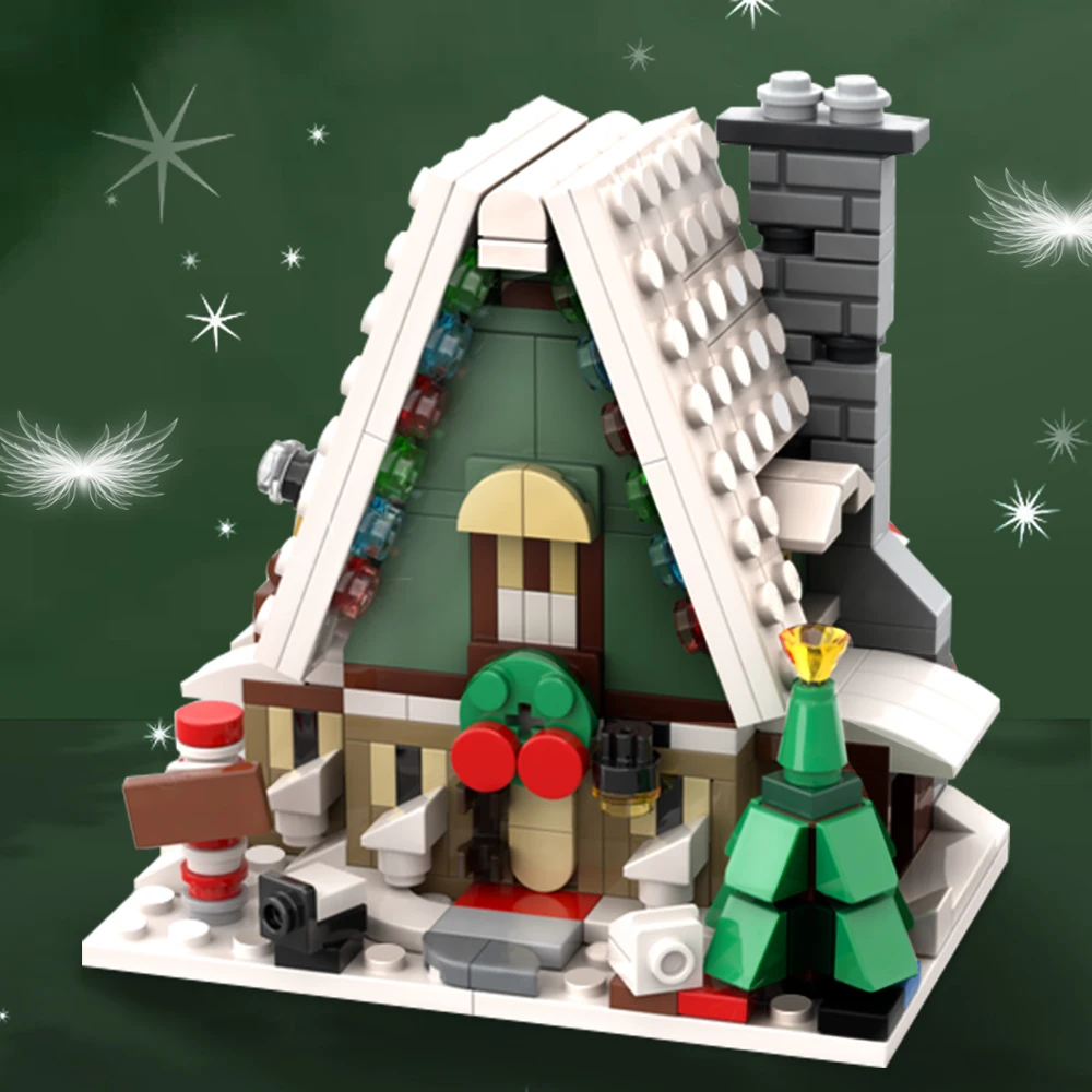 

MOC Elf Club House Building Blocks Creator Toys Children Cottage Model Christmas Education Bricks for Kids Gift