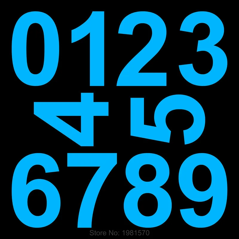 Светящиеся цифры-наклейки s-Tag самоклеящиеся цифры для двери таблички дома ящика
