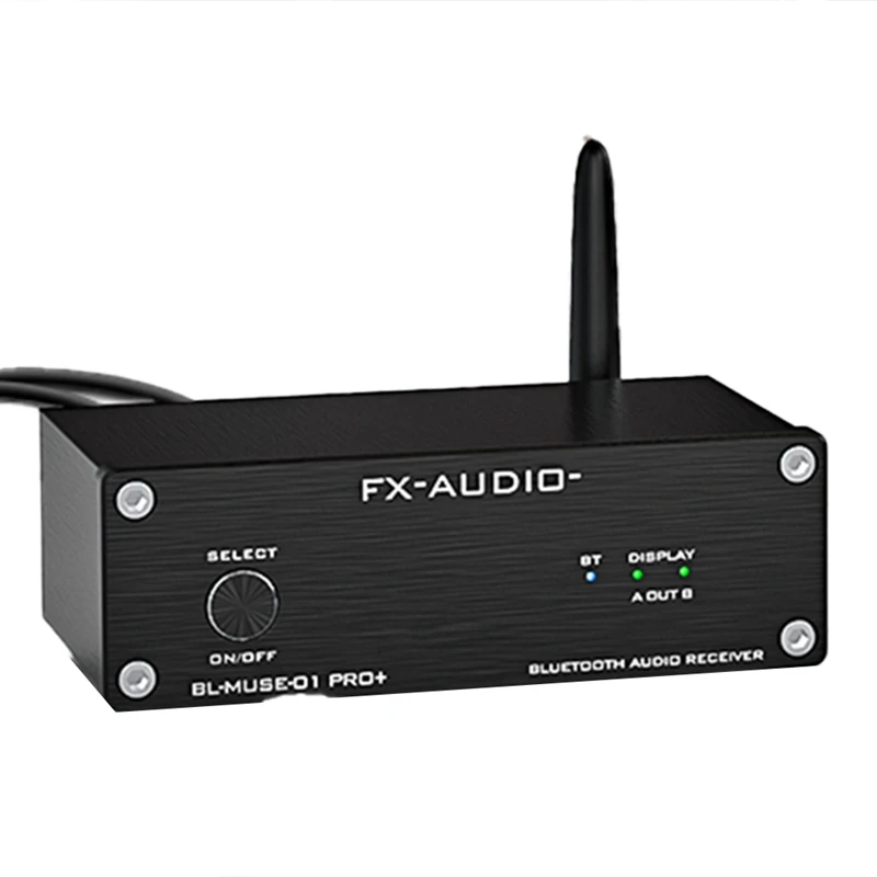 

FX-AUDIO- BL-MUSE-01 PRO+ Desktop Bluetooth Receiver,DAC Audio Adapter APTX Lossless Fiber Coaxial RCA Output(EU Plug)