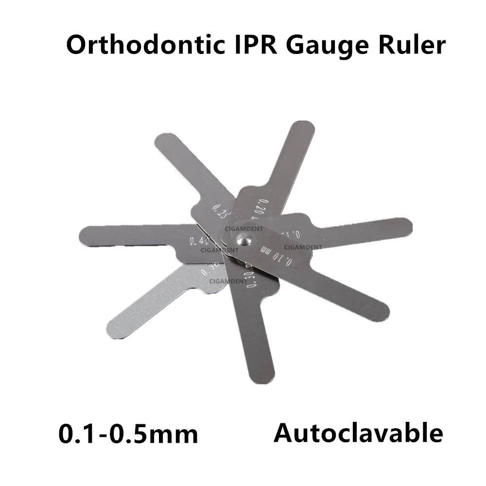 

2 набора стоматологических инструментов, калибр IPR, линейка, штангенциркуль, межпроксимальная эмаль, уменьшение эмали, система IPR 0,1 мм-0,5 мм