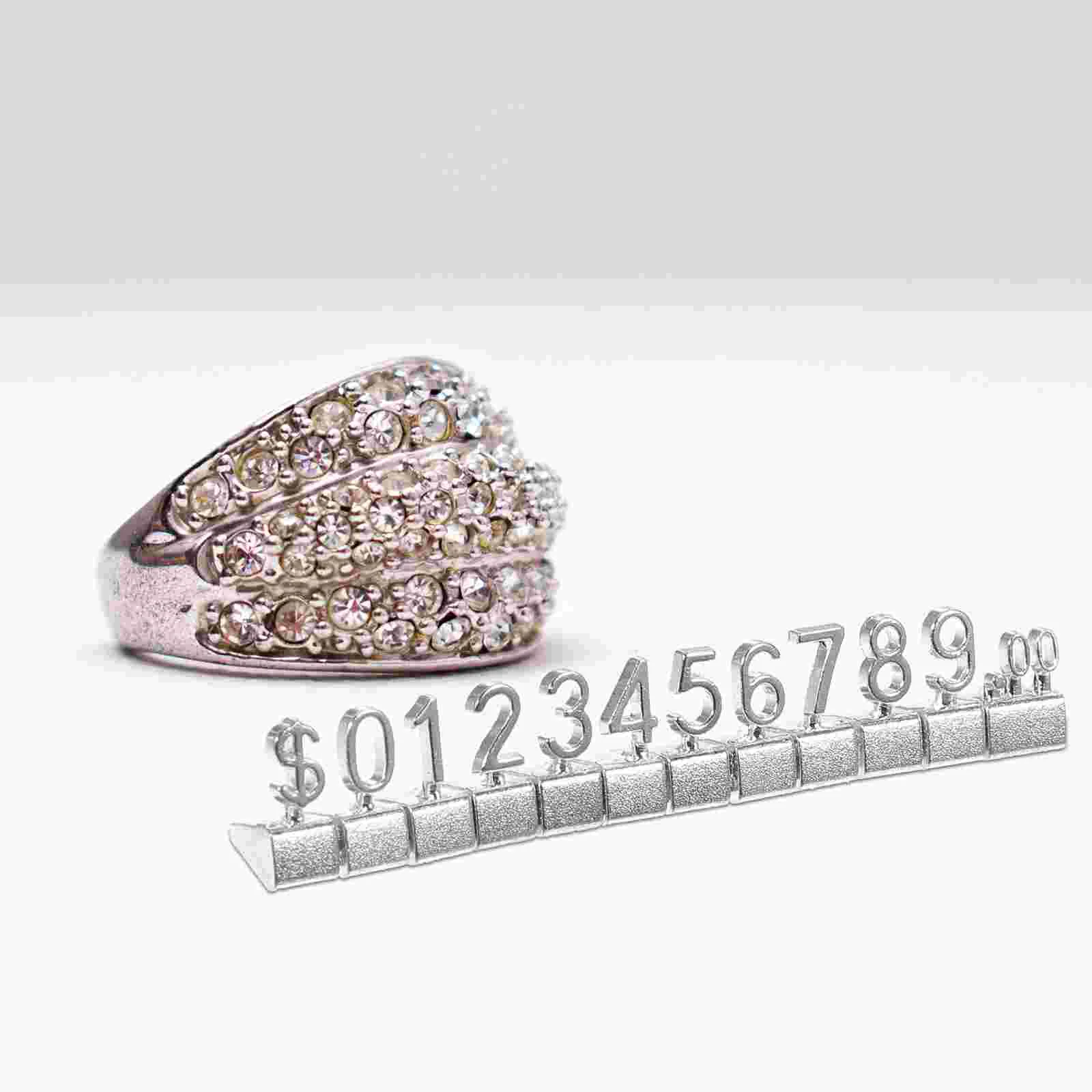 10 шт. металлический ценник дисплей кубики шоу стойка знаки ювелирная доска