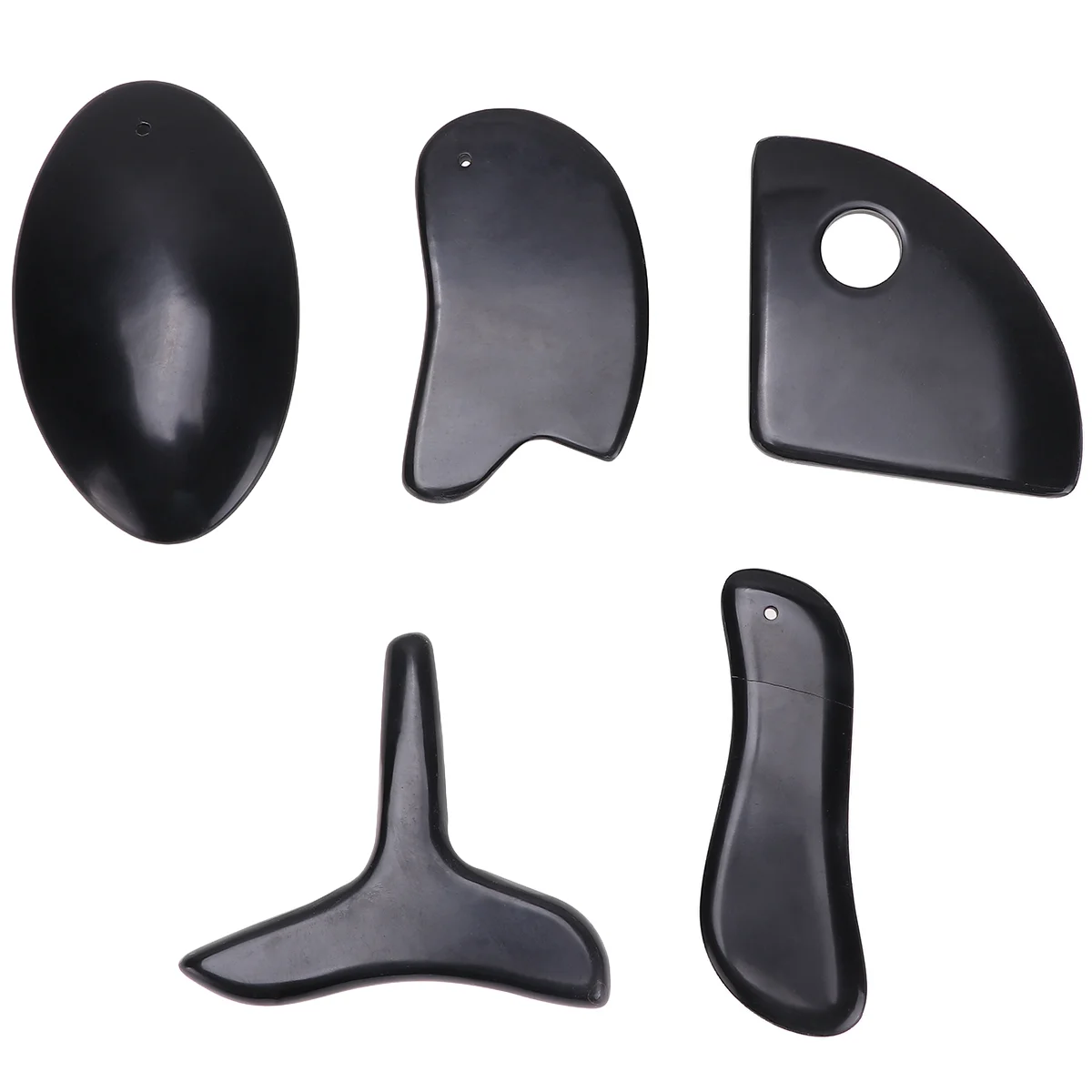 

5pcs Simple Helpful Plate Stone Needle Massager Scrapping Board for Face