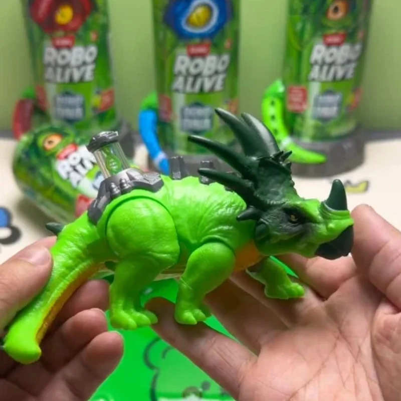 Коллекционная фигурка динозавра Zuru Robo Alive Dino DNA Triceratops Surprise Blind Box Treasure Hunt — игрушка-сюрприз для коллекционеров, подарок (art.: 3920dc3966e45) - 3920dc3966e45