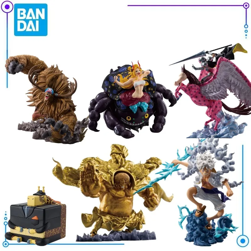 Фото В наличии: Фигурки BANDAI Ichiban Kuji One Piece (Ван-Пис) — Монки Д. Луффи, Чоппер, Пьер, Блэк Мария, Сенгоку. Модели персонажей аниме, сувениры. №1