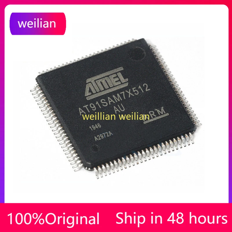 

AT91SAM7X512-AU package TQFP-100 new original genuine microcontroller IC chip (MCU/MPU/SOC)