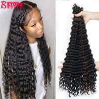 synthetic hair deep wave bundles hair deep water wave hair weave 20inch bundles hair extensions heat resistant fiber kinky curly