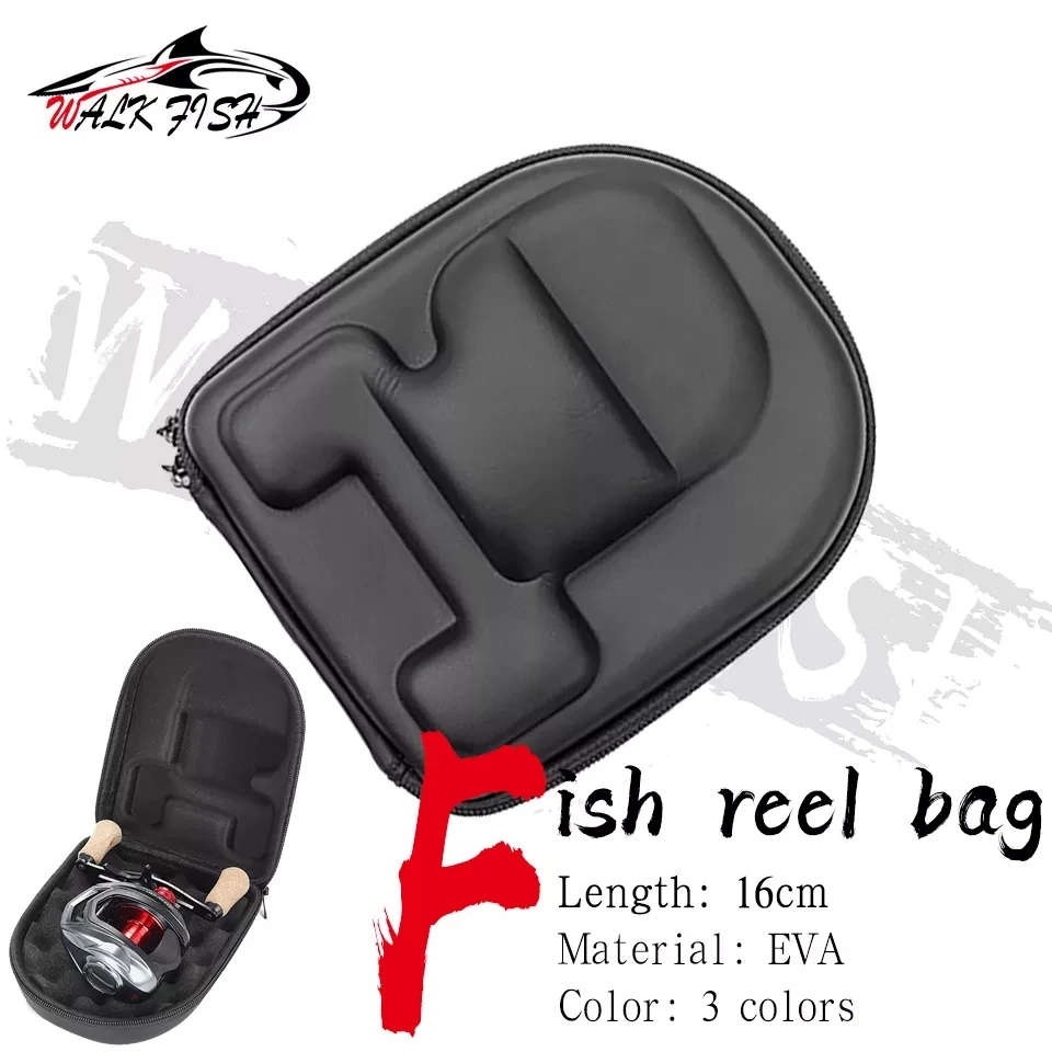 

WALK FISH сумка для рыболовной катушки из ЭВА, защитный чехол, Портативная сумка для хранения, легкий и прочный Чехол для заброса приманки, сумка для рыболовной катушки