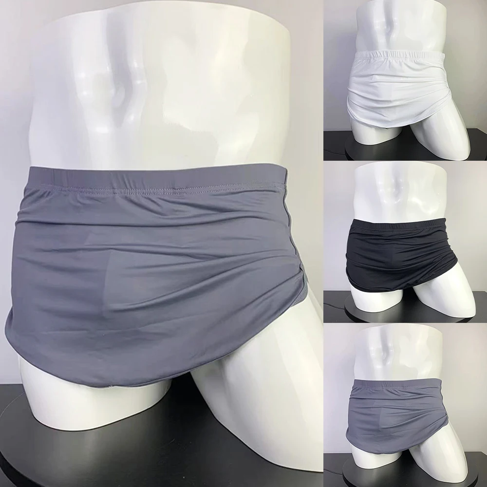 

Mens Soft Comfort Detachable And Closed Home Shorts Boxers Low Waist Pants Underwear Comfortable Briefs Trunks Underpants
