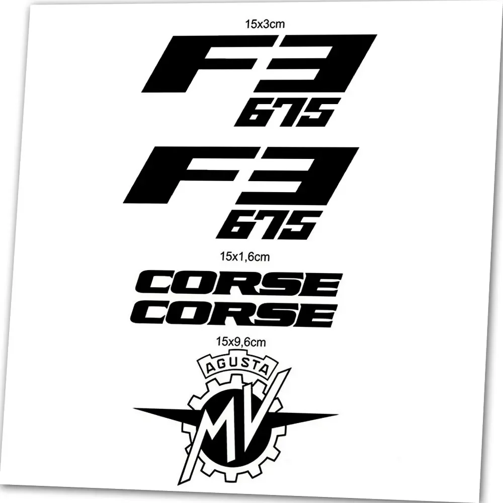 

Комплект совместимого мотоцикла для MV Agusta, виниловая наклейка F3 675, наклейка, наклейка с машинной резкой