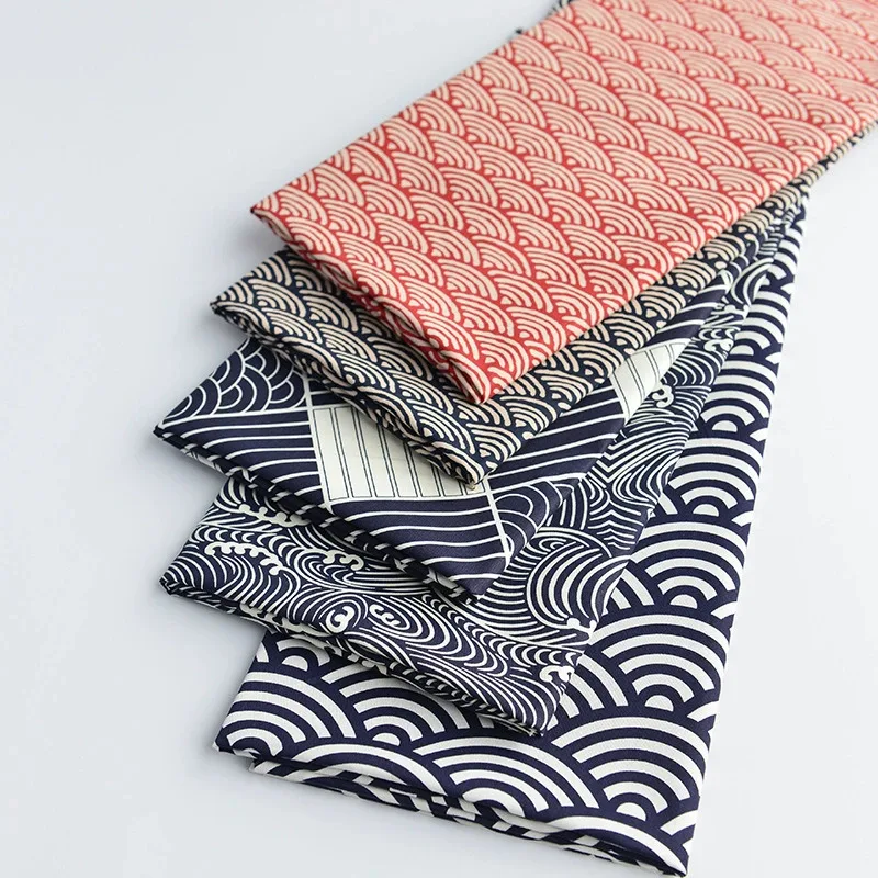 Простая хлопковая ткань 50*160 см с принтом травы Тан национальным ветра ручной