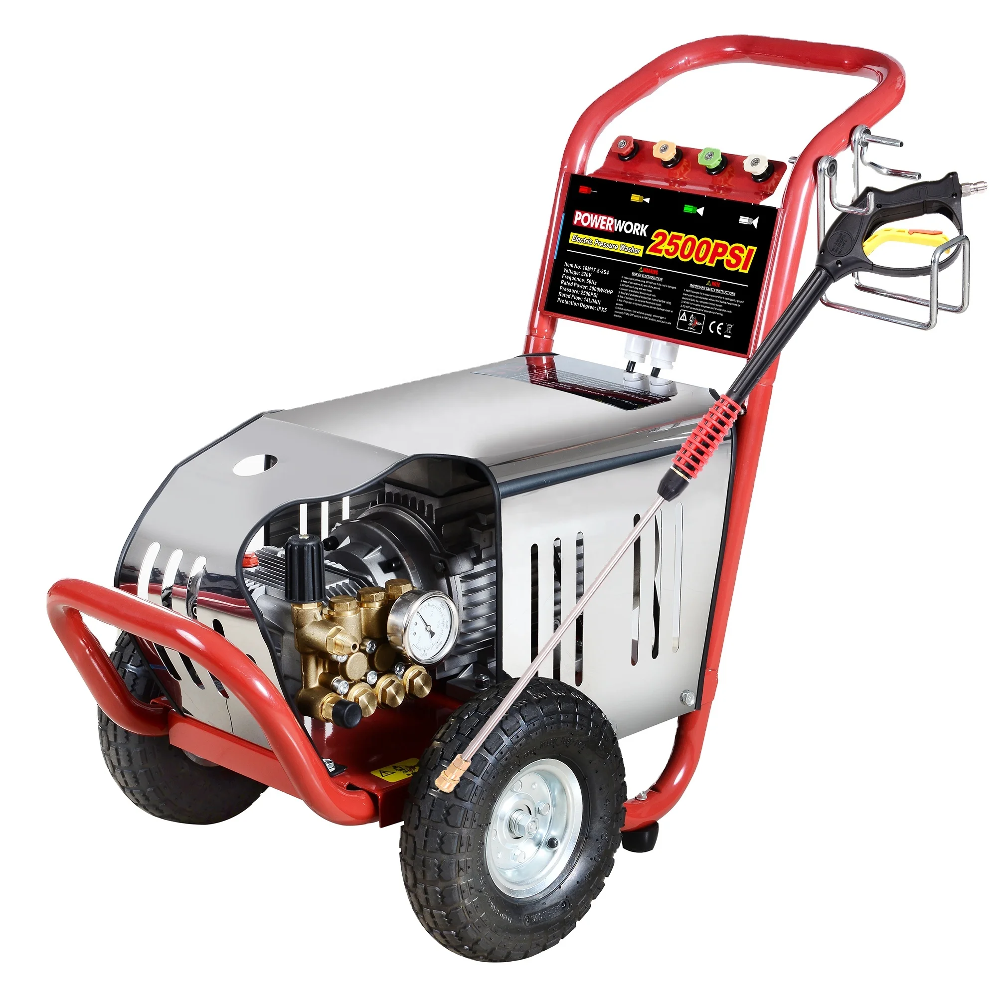 3200PSI 5500W Power Industrial Washer High Pressure Cleaner Electric Dirty Cleaning Machine
