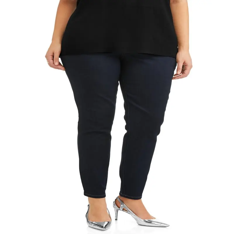 

HMCN Women`s Plus Size Pull On Stretch Denim Jegging