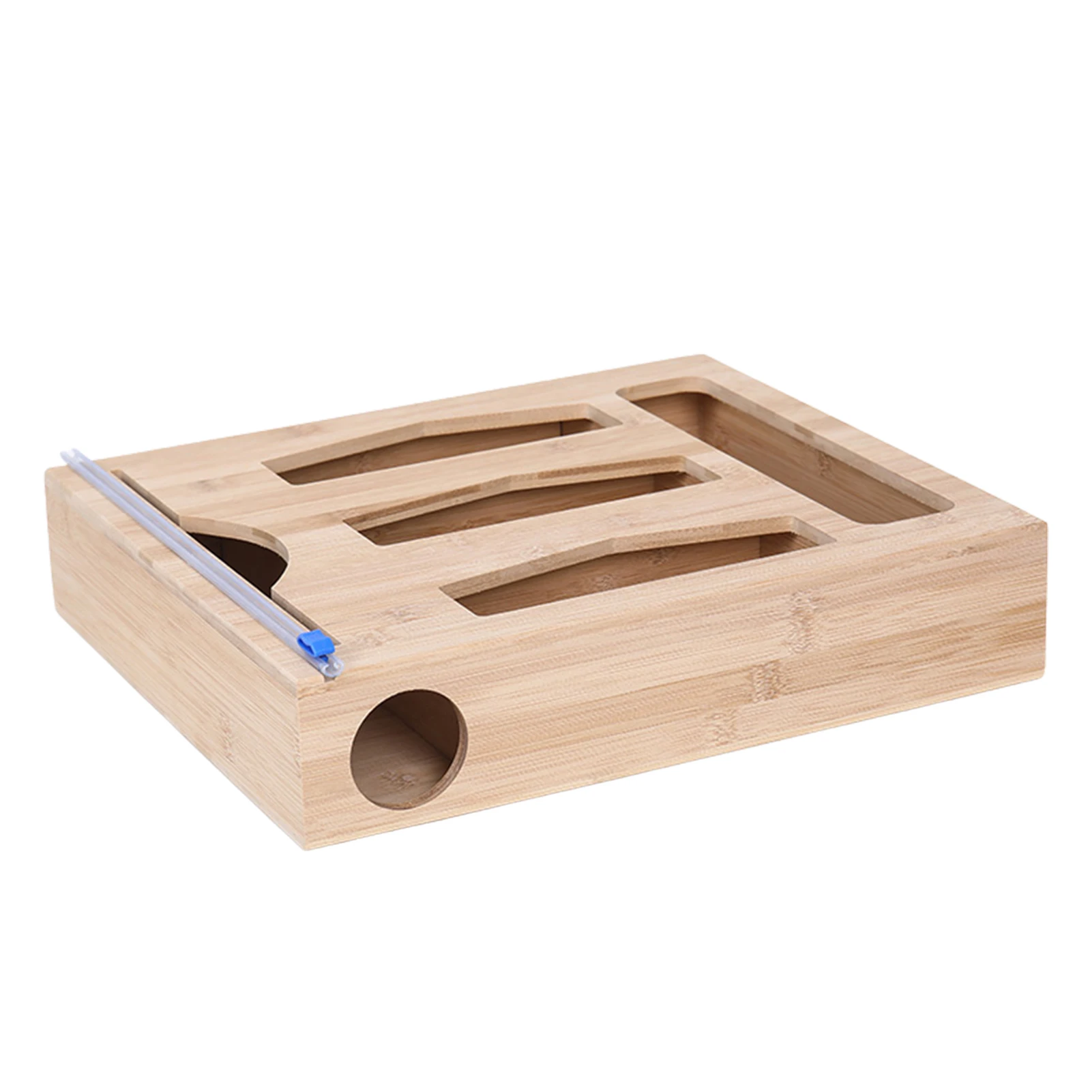 

Wooden Ziplock Bag Storage OrganizerKitchen Drawer Baggie Holder For Bags Plastics Bag Holder Organizer For Sandwich Snack
