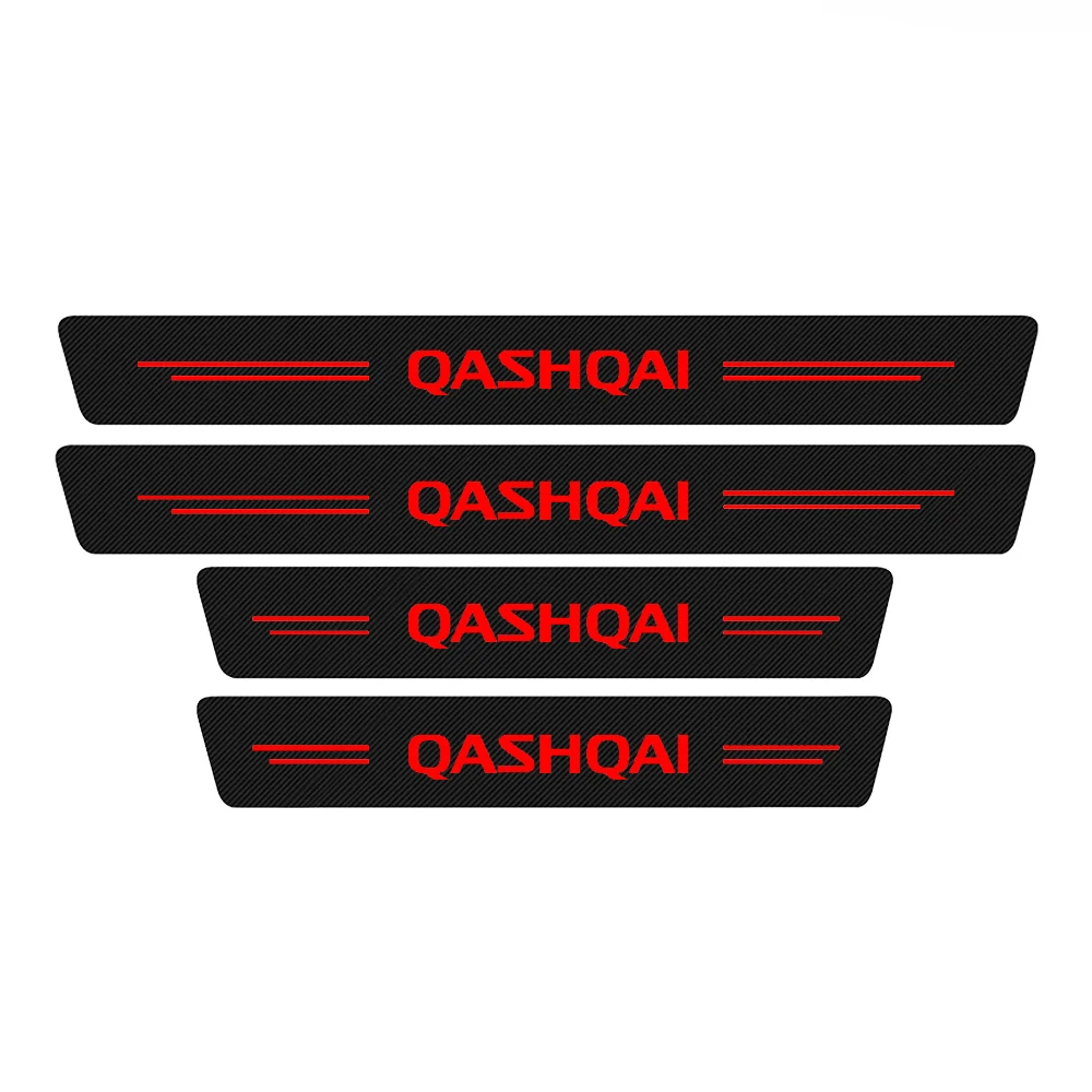 

4Pcs For Nissan Qashqai J10 J11 2022 2021 2020 2019 2018 2017 2016 2015 Car Door Threshold Sill Sticker Protector Accessories
