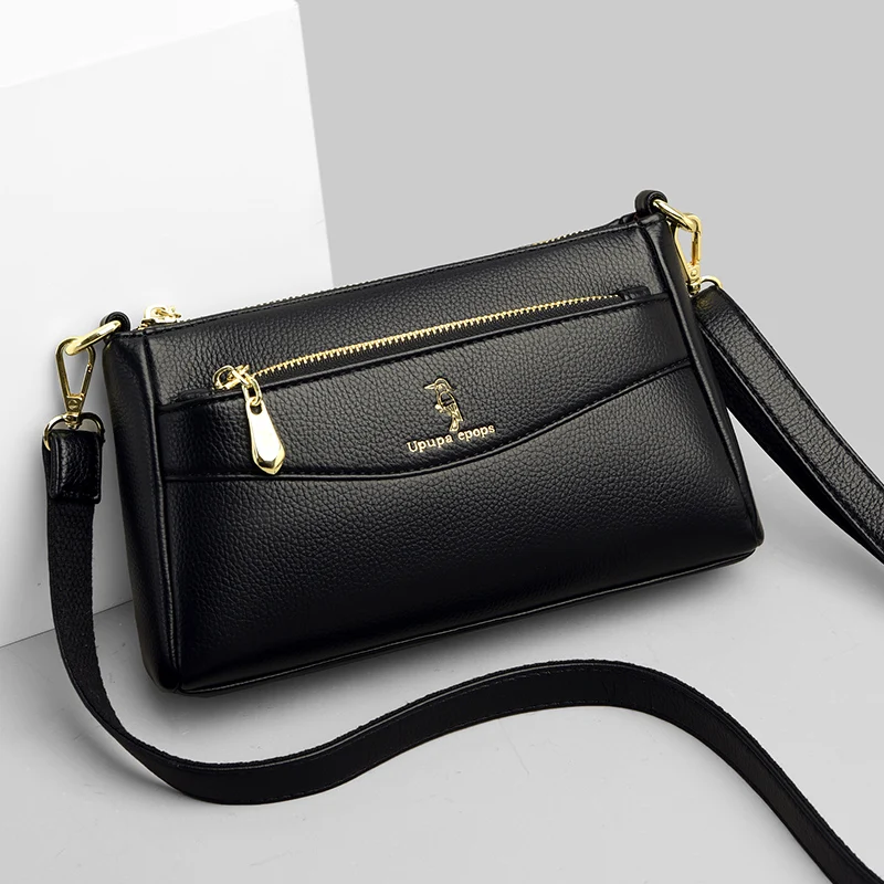 Fashion Flap Women Bag Designer Leather Crossbody Bags Soft Genuine Purse and Handbag Woman Brand Small Bolso Mujer 2022