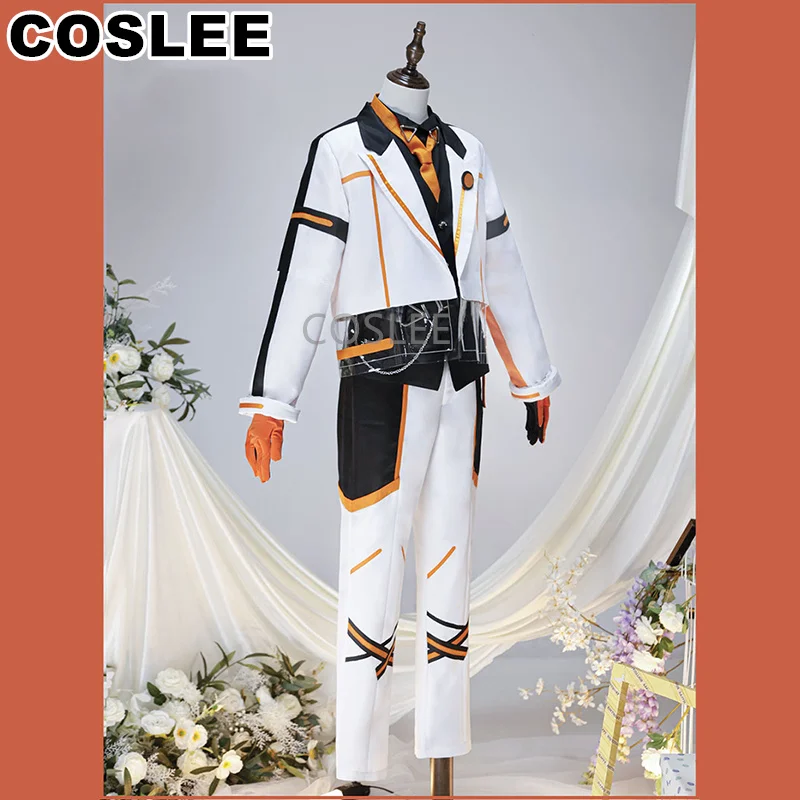Костюм для косплея COSLEE VTuber NIJISANJI Alban Knox модная Униформа на 1-й годовщину костюм