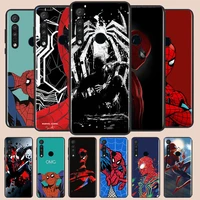 marvel hero spiderman phone case for motorola e6 e7 one marco g8 play plus g stylus one hyper lite plus g9 black luxury silicone