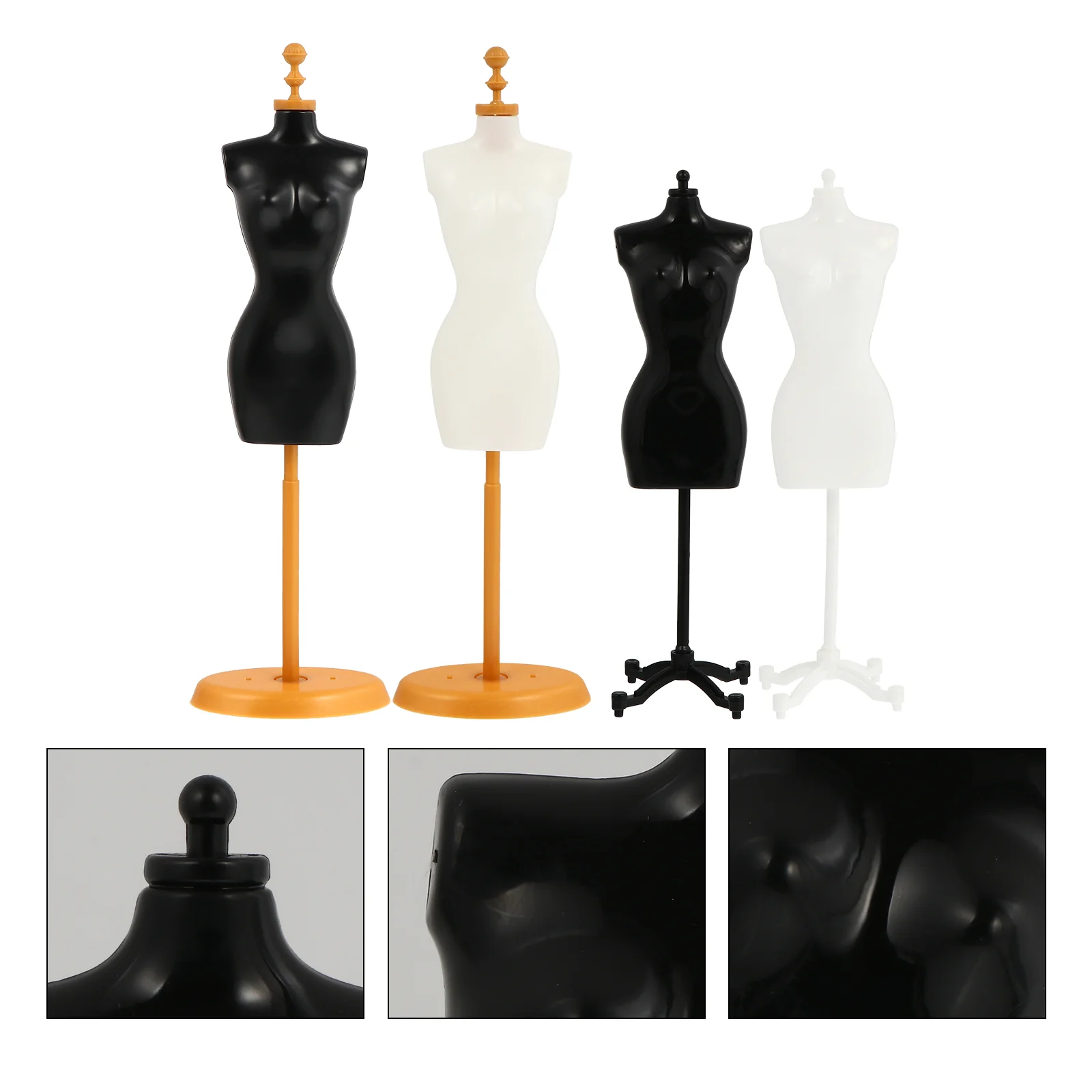 

Dress Mannequin Stand Form Display Mini Clothes Rack Holder Miniature Model Forms Body Figure Accessories Sewing Cloth Female