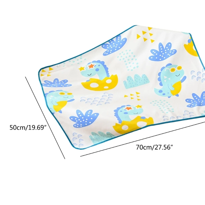 Cartoon Diaper Changing Pad Newborn Waterproof Changing Pad 19x27’’ Breathable Urine Absorbent Mat for Newborn Boy Girl A2UB images - 6