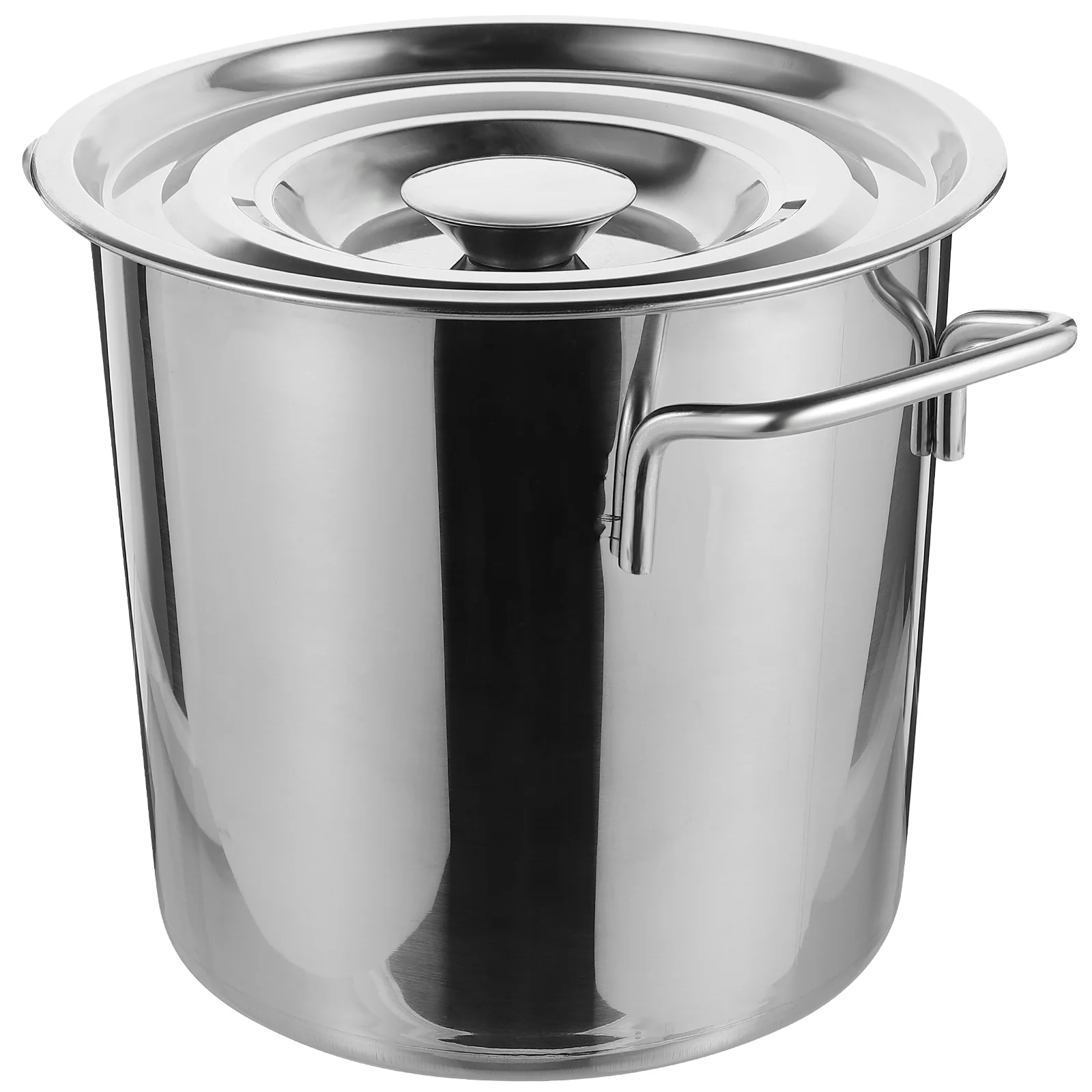 

Kitchen Soup Pot Stew Pot Lid Crawfish Cook Pot Container Lid Brine Bucket Seafood Cooking Pot Stainless Steel Cooking Utensils