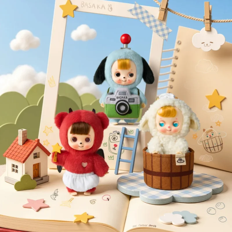 Фото Плюшевая игрушка-сюрприз TOPTOY Basaka из серии Happy: «Делая то, что люблю» |   Милая кукла-украшение для стола, коллекционная игрушка, подарок, новинка №5