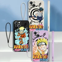 naruto protagonist naruto for apple iphone 13 12 11 pro max mini xs xr x 8 7 plus liquid rope phone case capa cover