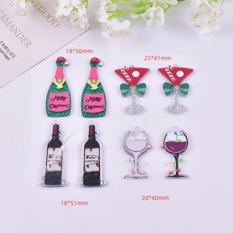 10 шт./упаковка акриловые подвески для сережек и ожерелий