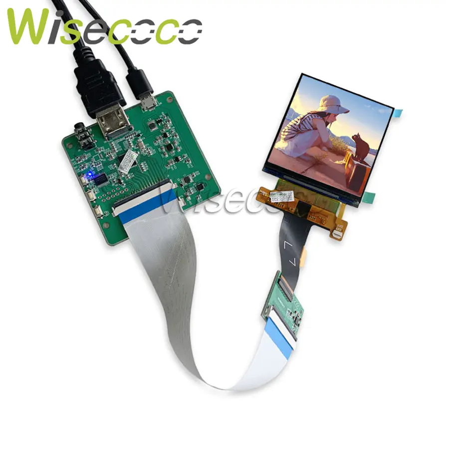 

Wisecoco 2.9 Inch 2K 2160x2160 VR LCD IPS Display AR Screen HMD MIPI Driver Board High 1058PPI