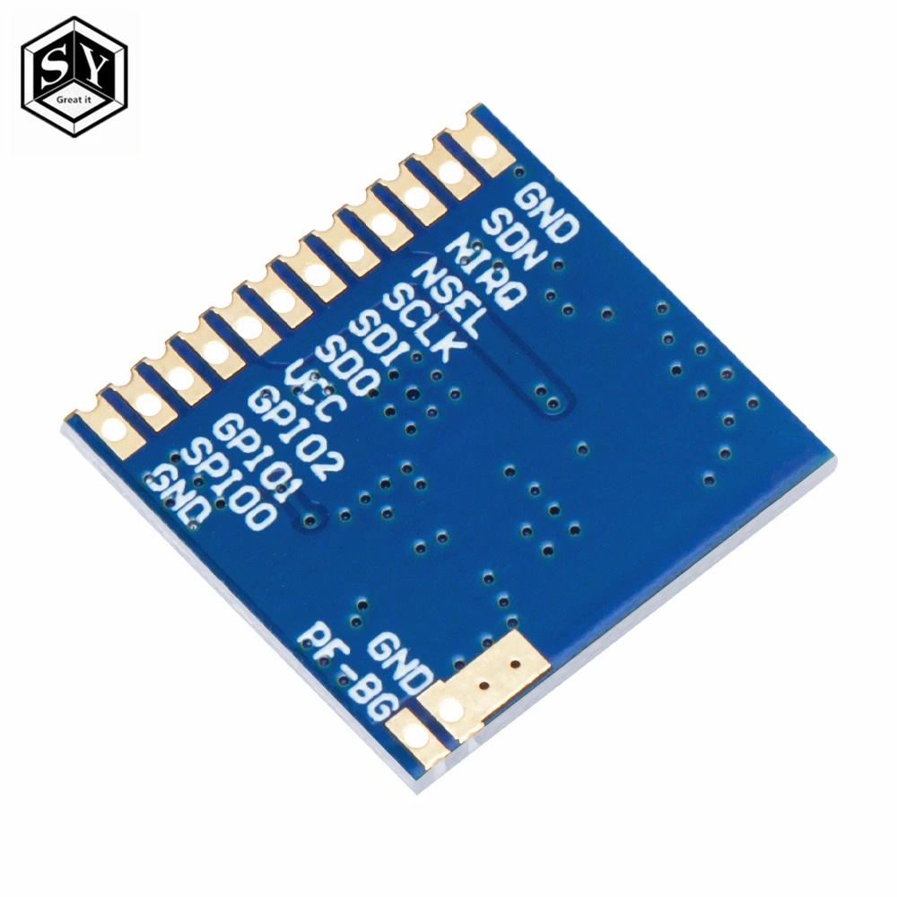 AS4432-SMD Si4432 433 МГц беспроводной модуль SI4432 малый объем SMD 100 мВт 1 5 км