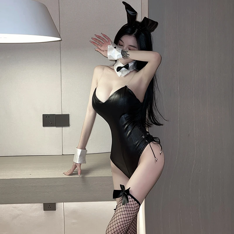 

Anime Sakurajima Mai Cosplay Costume Halloween Women Sexy One Piece Bunny Girl Bodysuit Set Rabbit Roleplay Lingerie Rave Outfit
