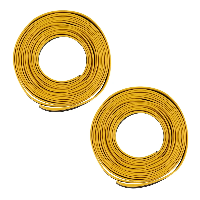 

2x5 м/рулон, плоский параллельный ленточный кабель 18AWG UL1007 6P, экологически чистый электрический провод питания, черный + желтый