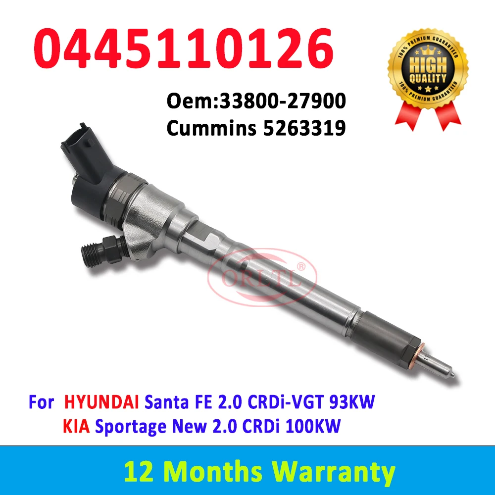 ORLTL 0 445 110 126 Топливная дизельная форсунка 0445110126 Форсунка Common Rail 0445 для HYUNDAI KIA