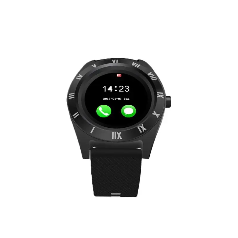 

Умные часы-телефон 32 Мб ОЗУ 32 Мб ПЗУ 3.0 поддержка памяти Sim Шагомер Смарт-часы с камерой для Android (черный)