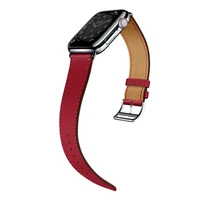 colorful 100 cowhide loop for apple watch band series 6se321 sport bracelet 42mm 38mm strap for iwatch 45 band 40mm 44mm