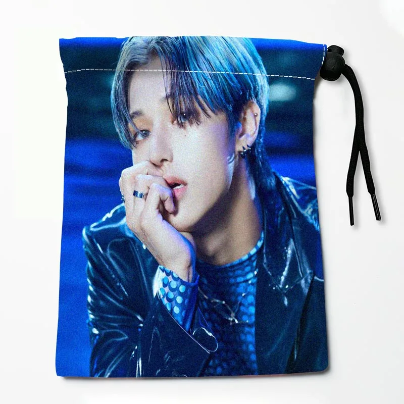 

19X24cm Ateez Wooyoung Drawstring Bags Fate Divination Board Games Mini Drawstring Bag Pouch Witchcraft Supplies Storage Bag