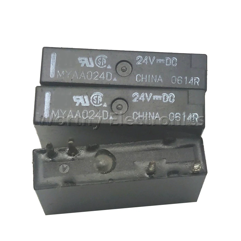 Бесплатная доставка 10 шт./лот MYAA024D Оригинальное японское FT Реле PLC 24VDC 4pin 5A 24V 024E