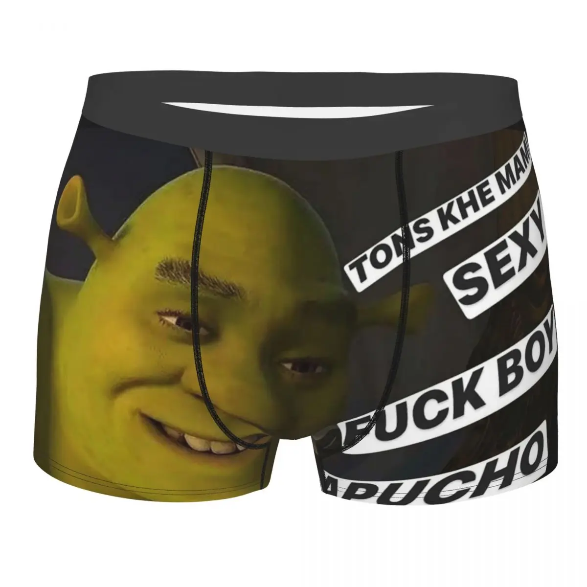 

Men's Boxer Shorts Panties Shrek Funny Soft Underwear Cartoon Male Funny Plus Size Underpants