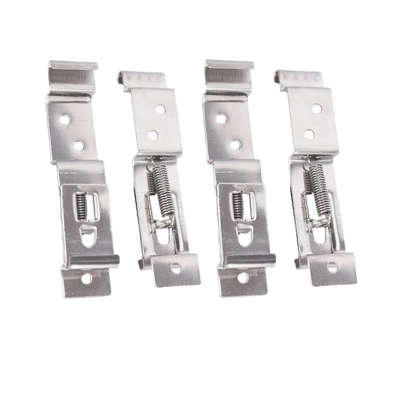

4 шт. прямоугольный подпружиненный кронштейн для автомобильного номерного знака из нержавеющей стали держатель рамы для автомобиля зажимы для прицепа зажимы для номера